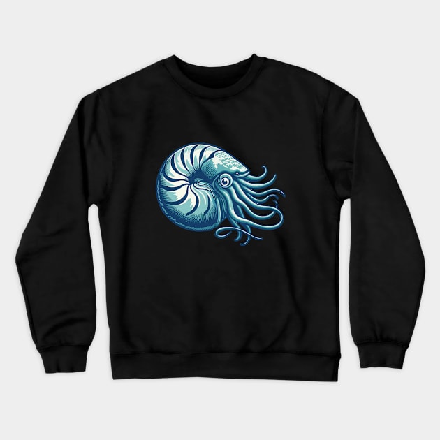 Nautilus art Crewneck Sweatshirt by SeaLife